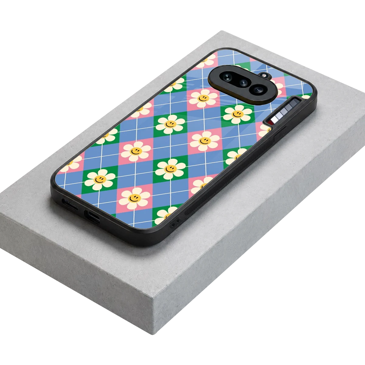 Joy Petals stylish phone case for nothing phone 4a | glossy glass and slim fit