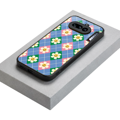 Joy Petals stylish phone case for nothing phone 4a | glossy glass and slim fit