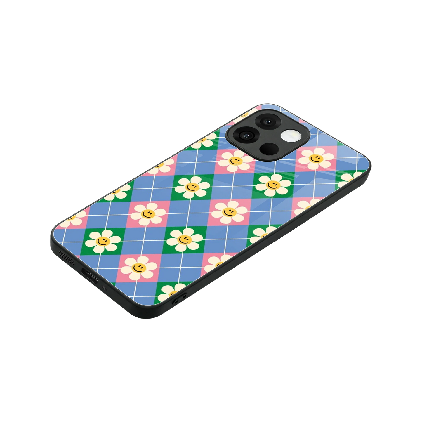 Joy Petals stylish phone case for oneplus 13s | glossy glass and slim fit