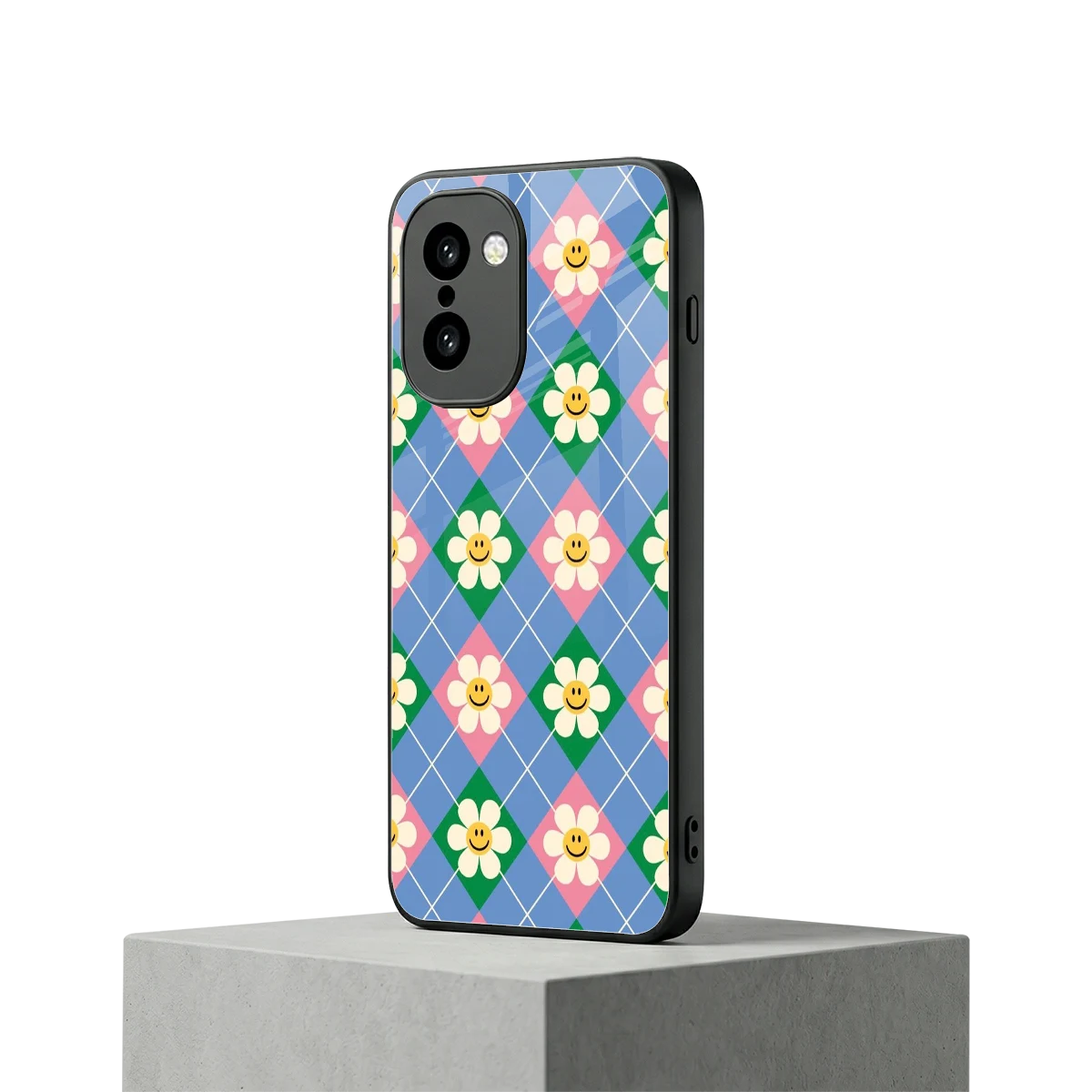 Joy Petals oneplus 15r mobile cover | shockproof glass phone case