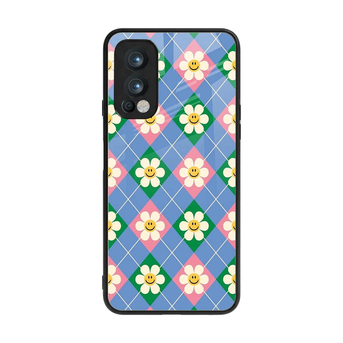 Joy Petals back phone cover | glass case for oneplus nord 2