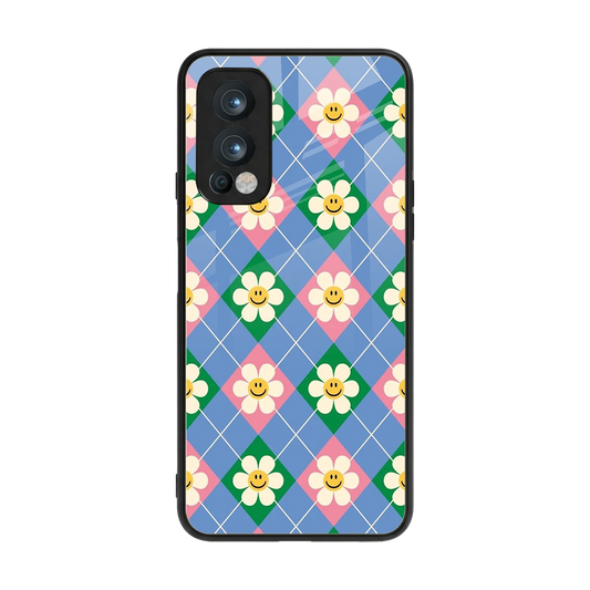 Joy Petals back phone cover | glass case for oneplus nord 2