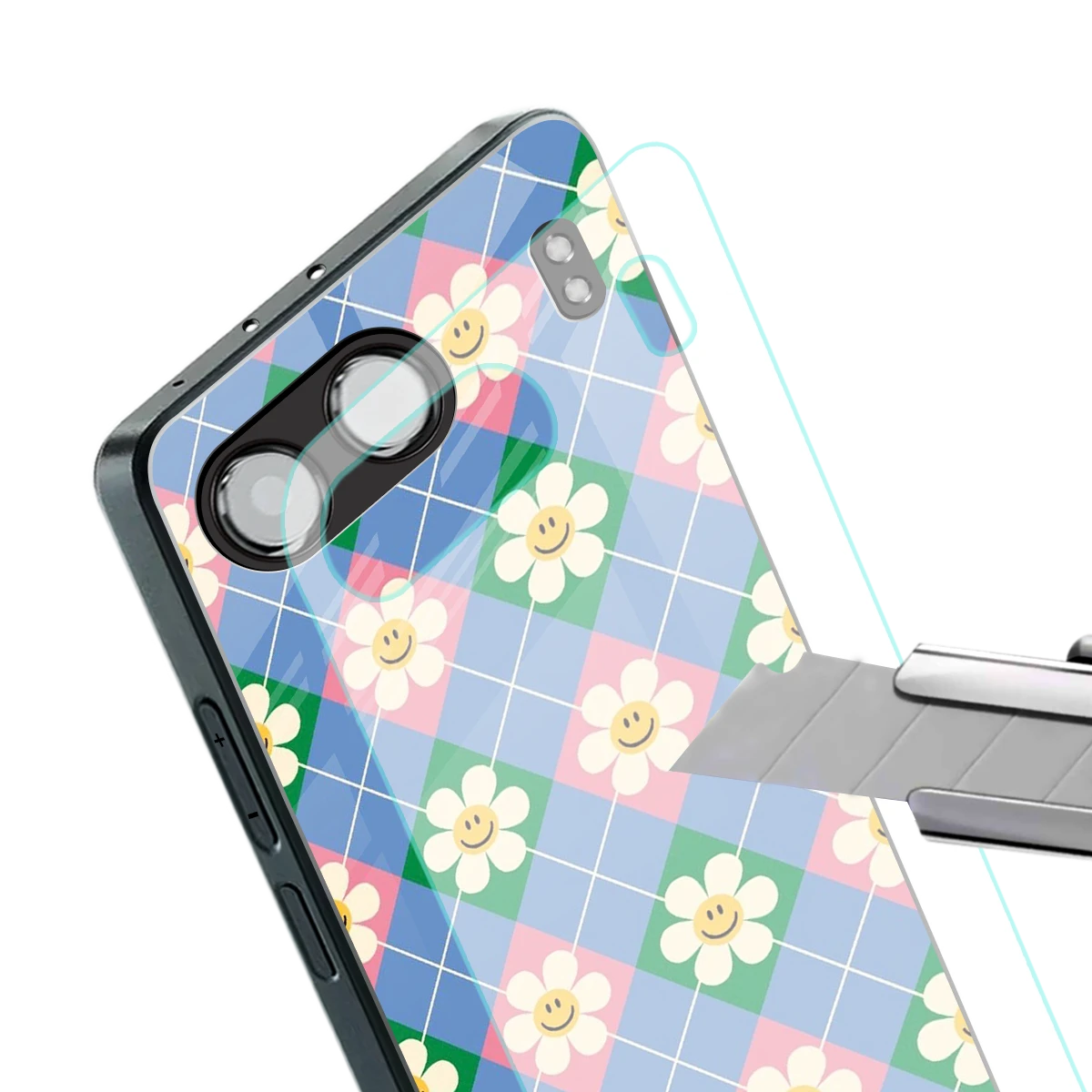Joy Petals stylish phone case for oneplus nord 4 | glossy glass and slim fit