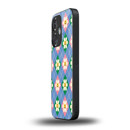 Joy Petals oneplus nord ce 3 mobile cover | shockproof glass phone case