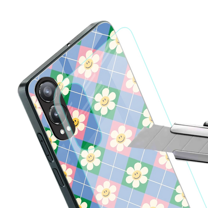 Joy Petals stylish phone case for oneplus nord ce 4 lite | glossy glass and slim fit
