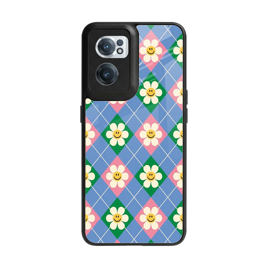 Joy Petals back phone cover | glass case for oneplus nord ce 2