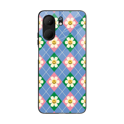 Joy Petals back phone cover | glass case for oppo a5x 5g