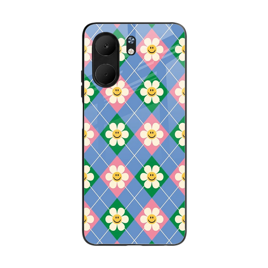 Joy Petals back phone cover | glass case for oppo a5x 5g