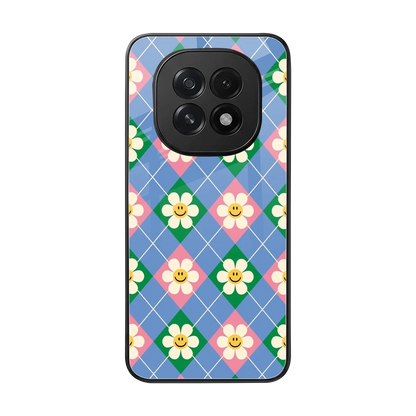 Joy Petals back phone cover | glass case for oppo f29 5g
