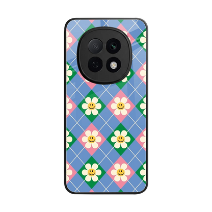 Joy Petals back phone cover | glass case for oppo f29 pro 5g