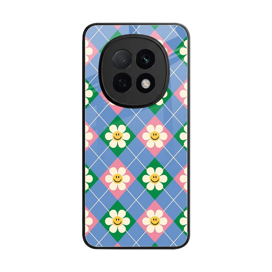 Joy Petals back phone cover | glass case for oppo f29 pro 5g