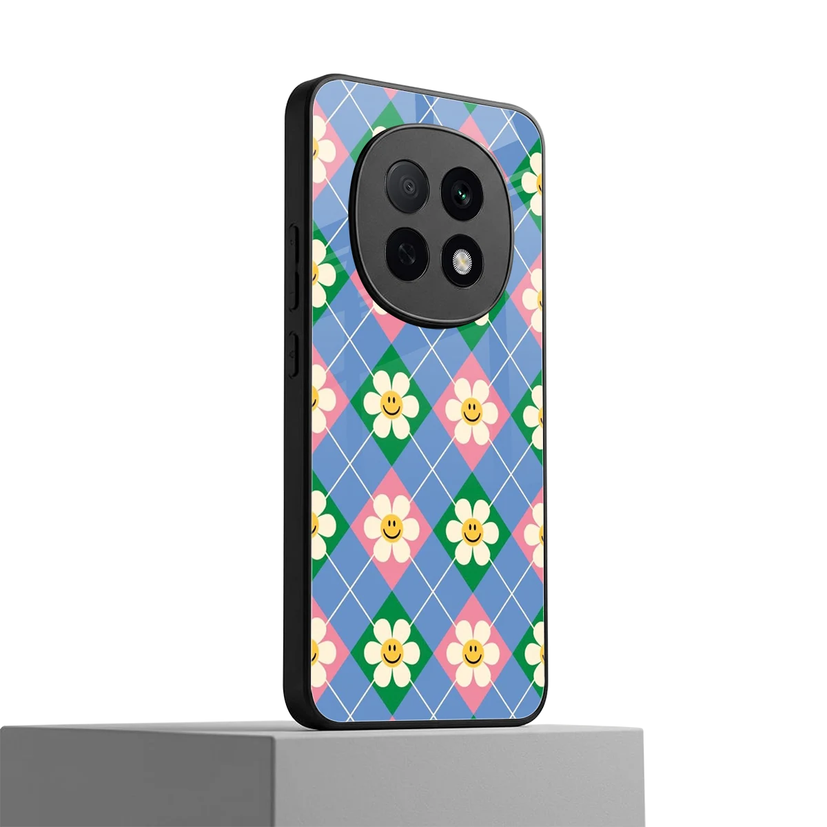 Joy Petals oppo f29 pro 5g mobile cover | shockproof glass phone case