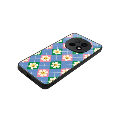 Joy Petals stylish phone case for oppo f29 pro 5g | glossy glass and slim fit