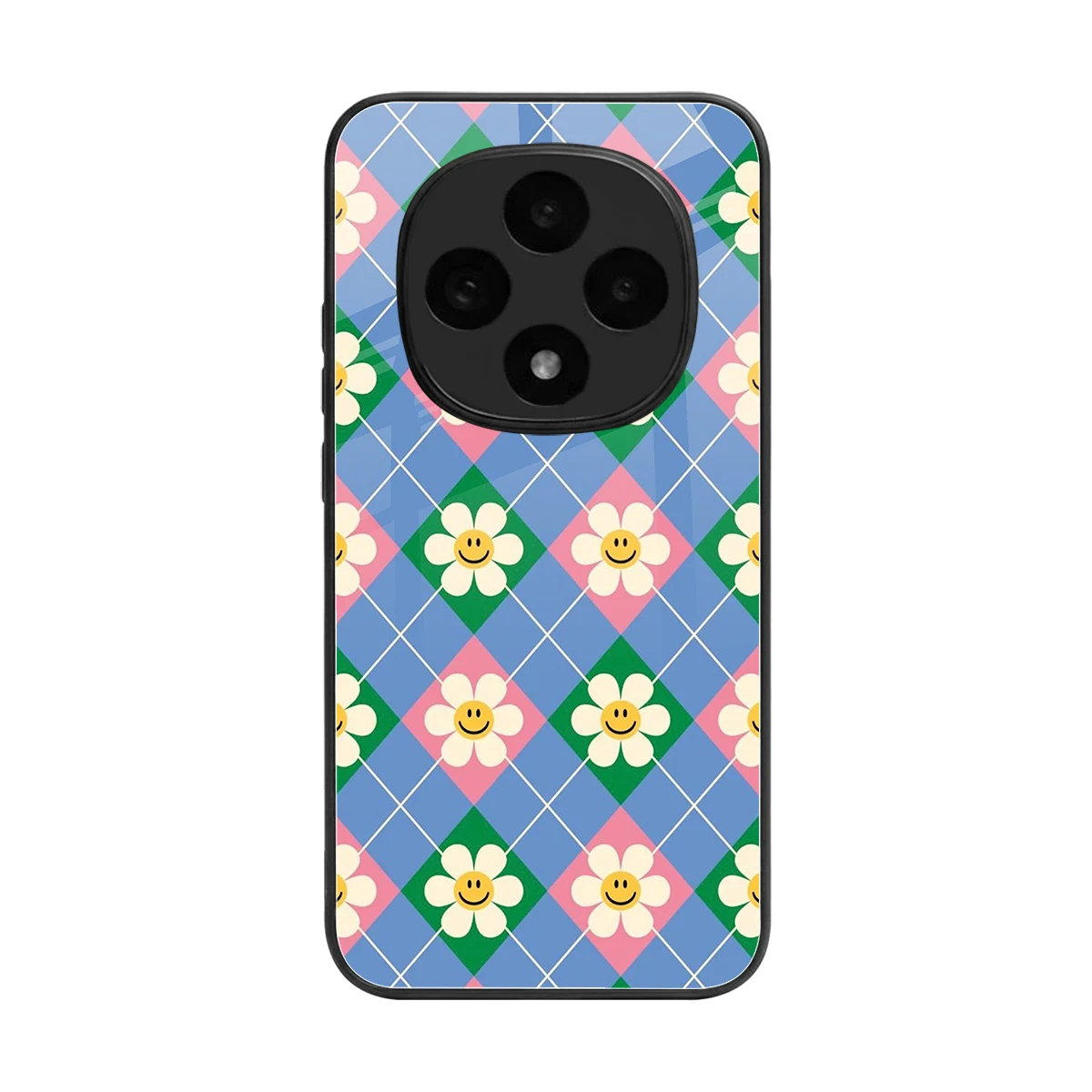 Joy Petals back phone cover | glass case for oppo f31 pro 5g
