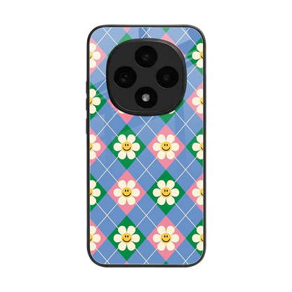 Joy Petals back phone cover | glass case for oppo f31 pro 5g
