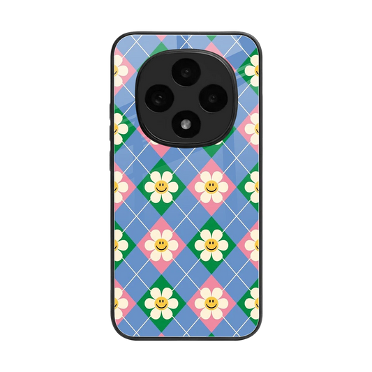 Joy Petals back phone cover | glass case for oppo f31 pro 5g