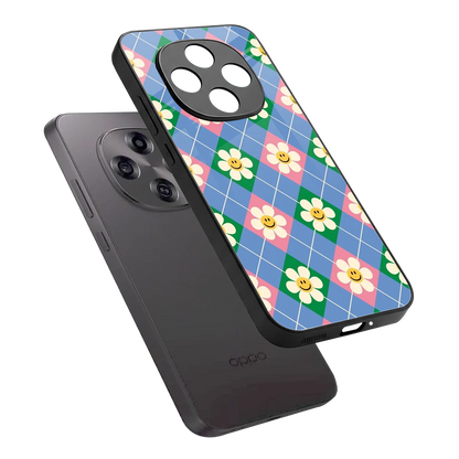 Joy Petals sleek oppo f31 pro 5g cover with tempered glass back and TPU edges