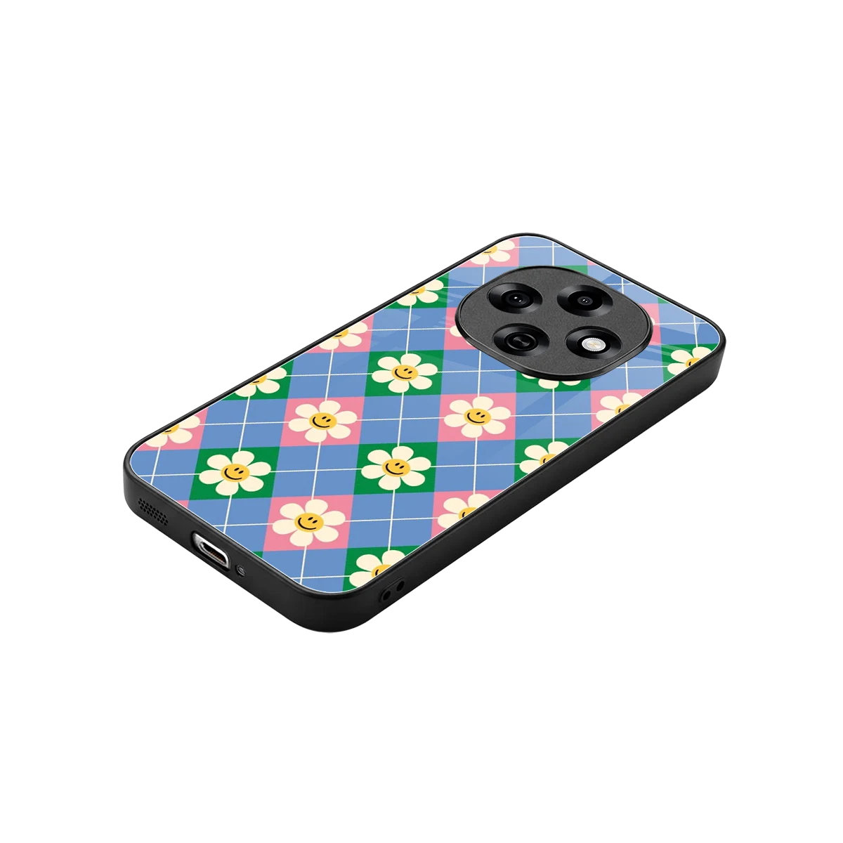 Joy Petals stylish phone case for oppo f31 pro 5g | glossy glass and slim fit