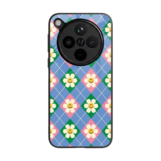 Joy Petals back phone cover | glass case for oppo find x8
