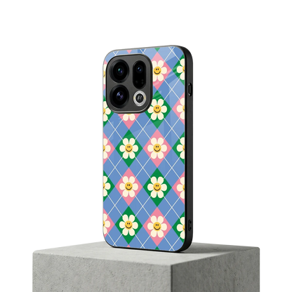 Joy Petals oppo find x9 mobile cover | shockproof glass phone case