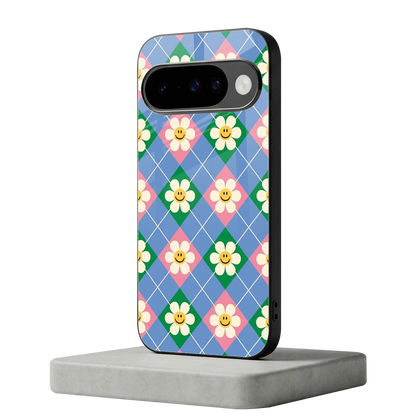 Joy Petals google pixel 10 mobile cover | shockproof glass phone case