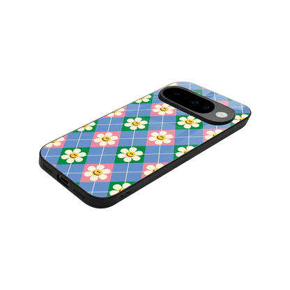 Joy Petals stylish phone case for google pixel 10 | glossy glass and slim fit