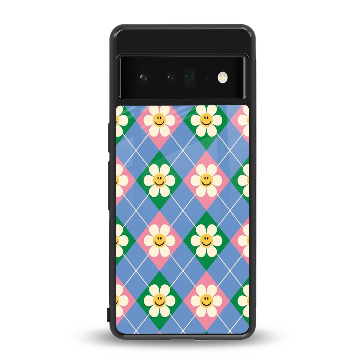 Joy Petals back phone cover | glass case for google pixel 6 pro