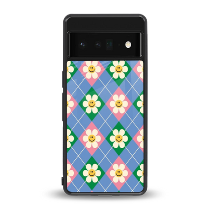 Joy Petals back phone cover | glass case for google pixel 6 pro