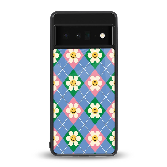 Joy Petals back phone cover | glass case for google pixel 6 pro