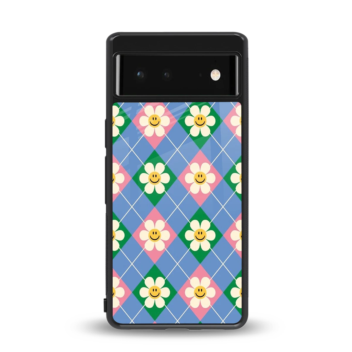 Joy Petals back phone cover | glass case for google pixel 6a