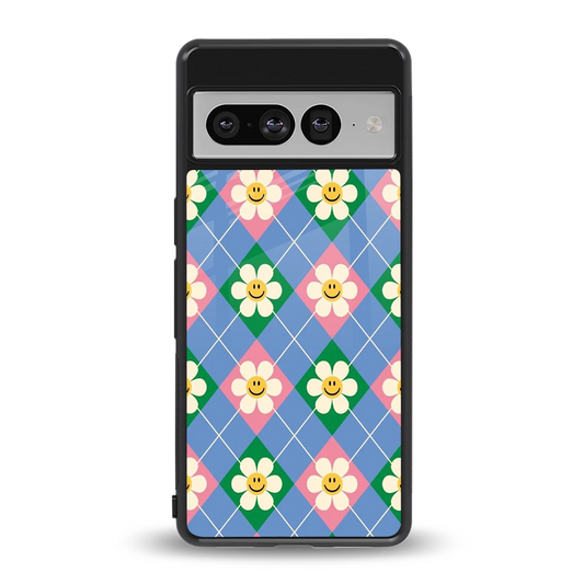Joy Petals back phone cover | glass case for google pixel 7 pro