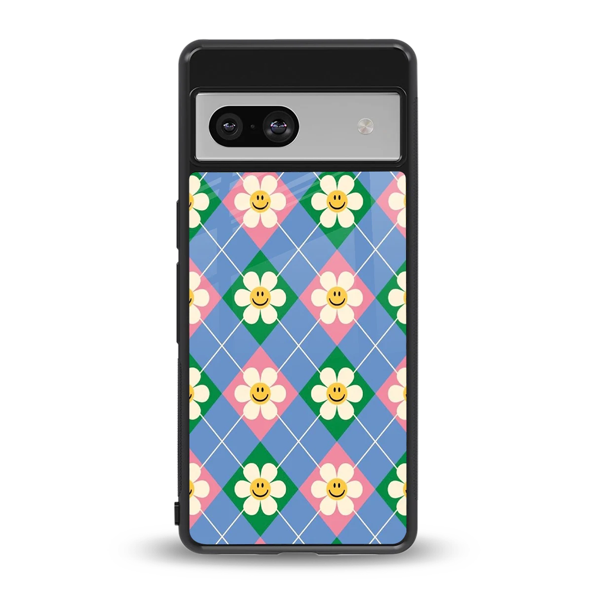 Joy Petals back phone cover | glass case for google pixel 7a