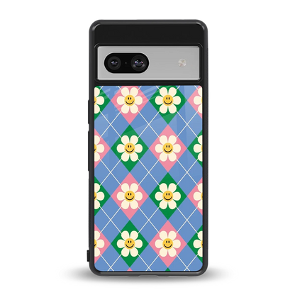 Joy Petals back phone cover | glass case for google pixel 7