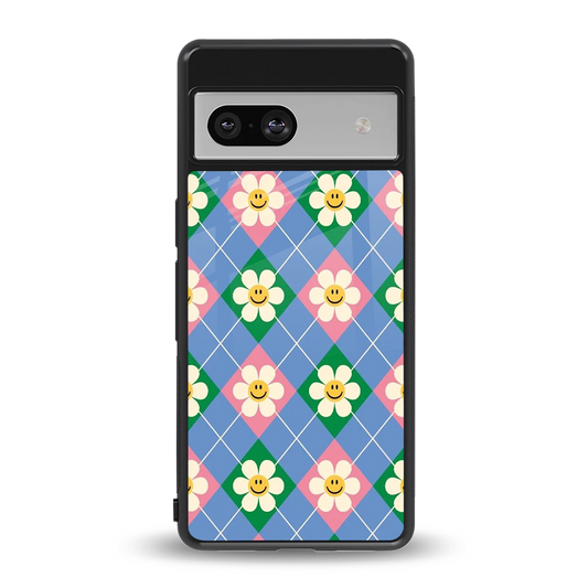 Joy Petals back phone cover | glass case for google pixel 7