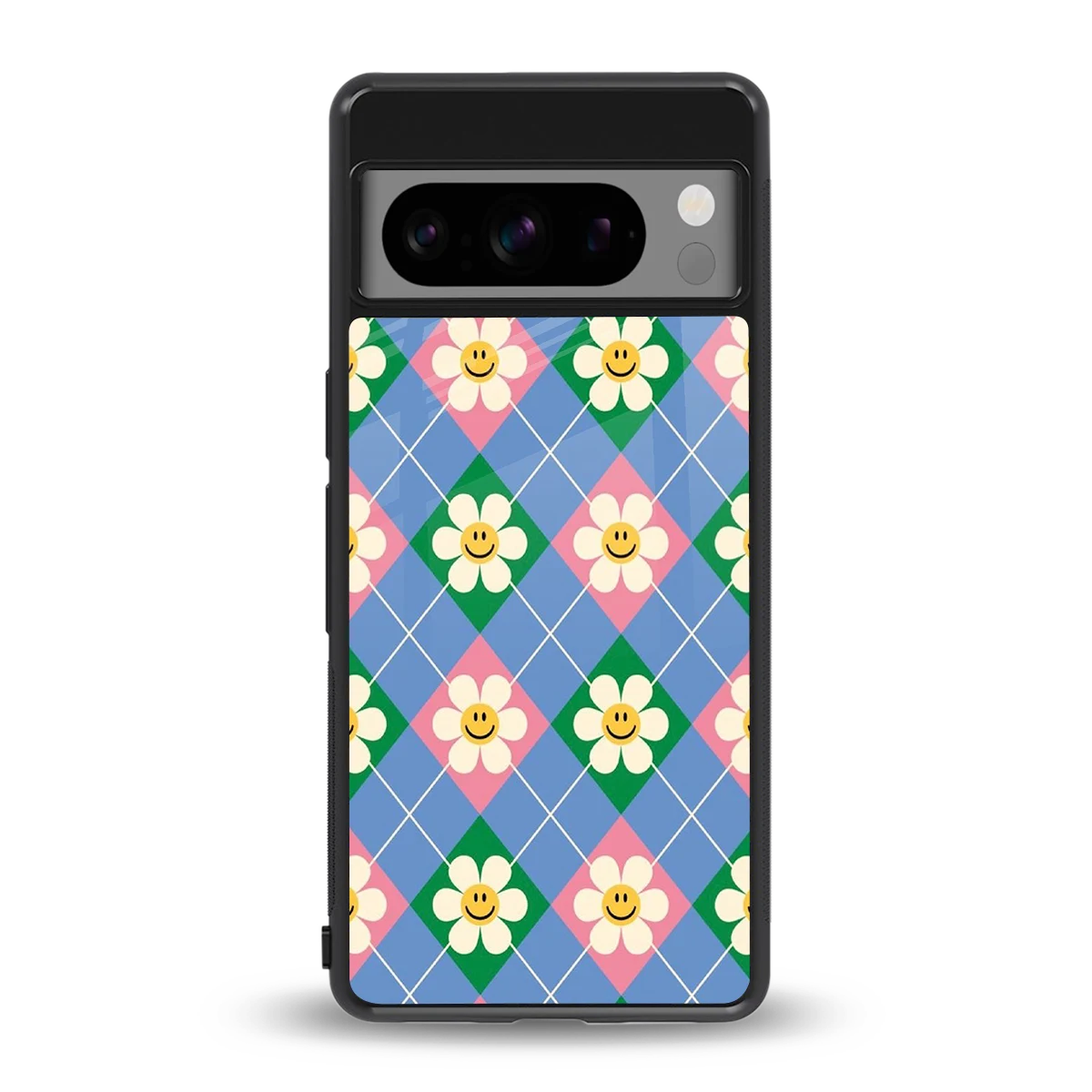 Joy Petals back phone cover | glass case for google pixel 8 pro