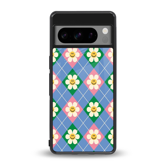 Joy Petals back phone cover | glass case for google pixel 8 pro