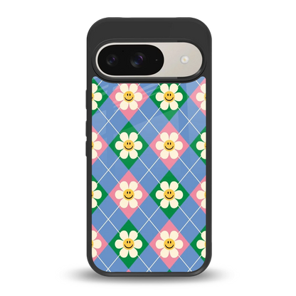 Joy Petals back phone cover | glass case for google pixel 9