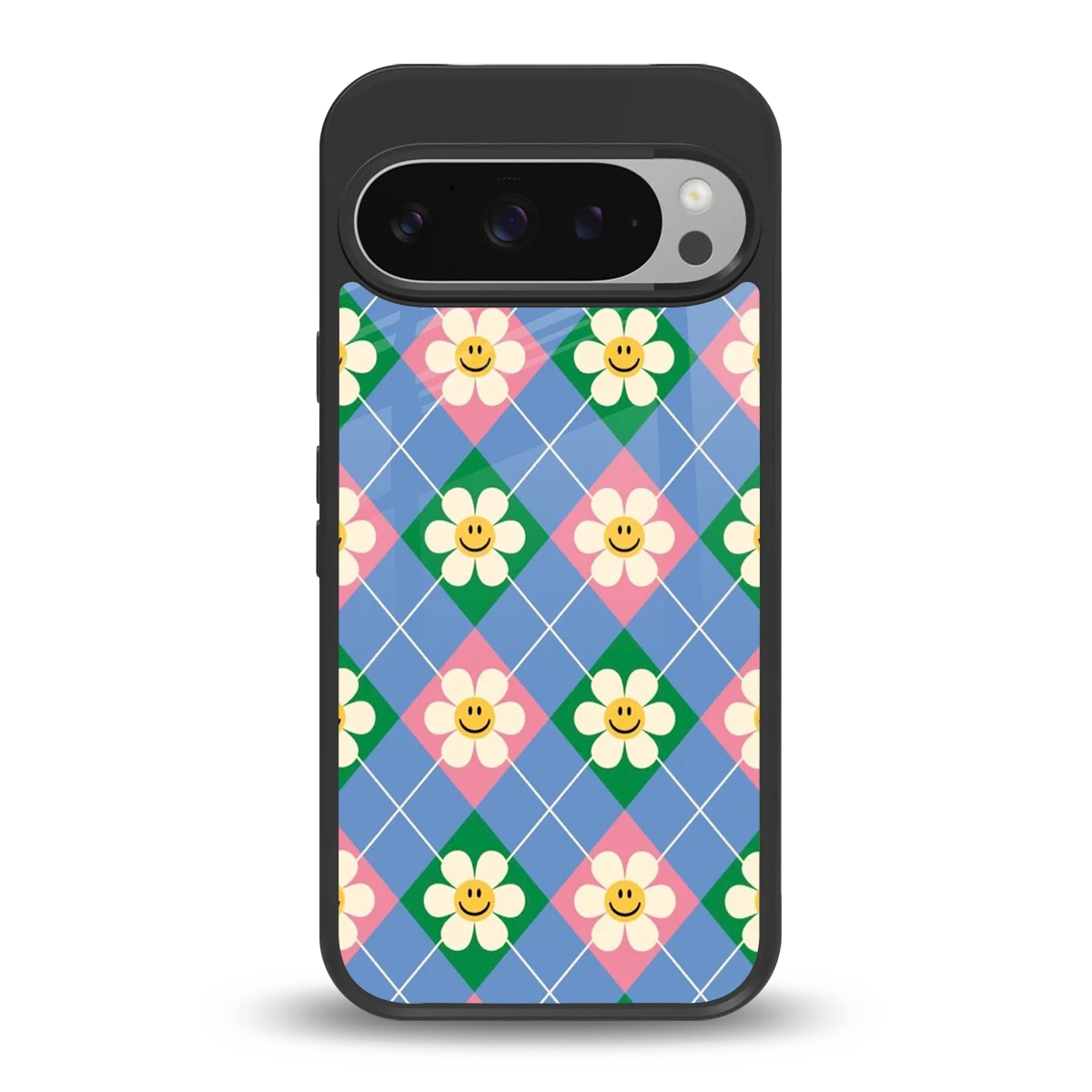 Joy Petals back phone cover | glass case for google pixel 9 pro