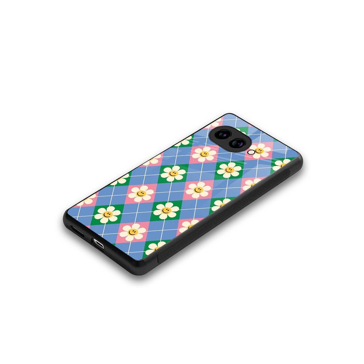Joy Petals stylish phone case for google pixel 10a | glossy glass and slim fit