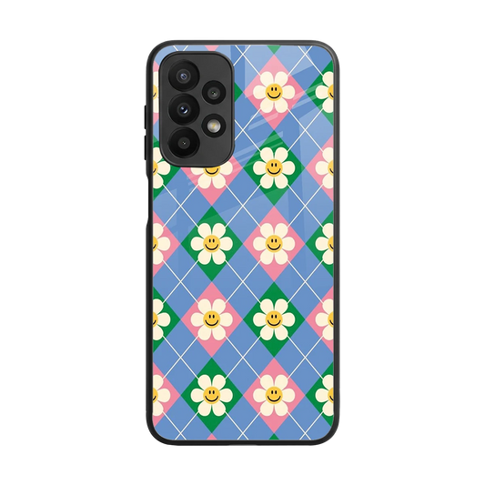 Joy Petals back phone cover | glass case for samsung galaxy a23