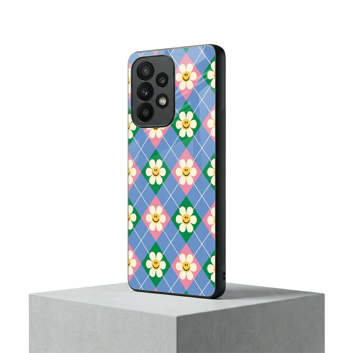 Joy Petals samsung galaxy a23 mobile cover | shockproof glass phone case