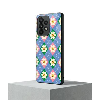 Joy Petals samsung galaxy a23 mobile cover | shockproof glass phone case