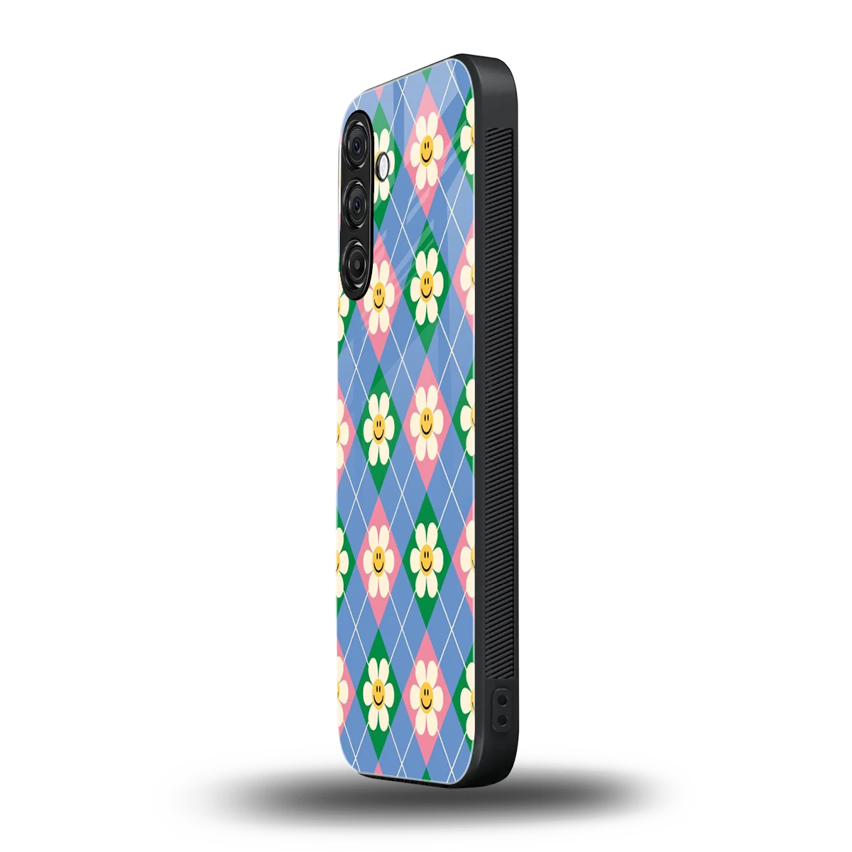 Joy Petals samsung galaxy a55 5g mobile cover | shockproof glass phone case