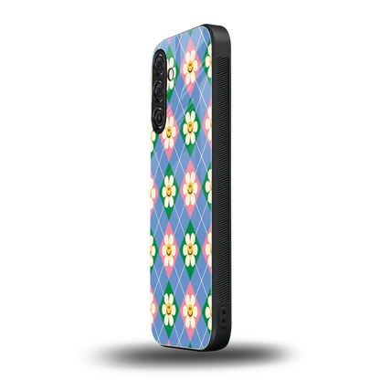 Joy Petals samsung galaxy a55 5g mobile cover | shockproof glass phone case