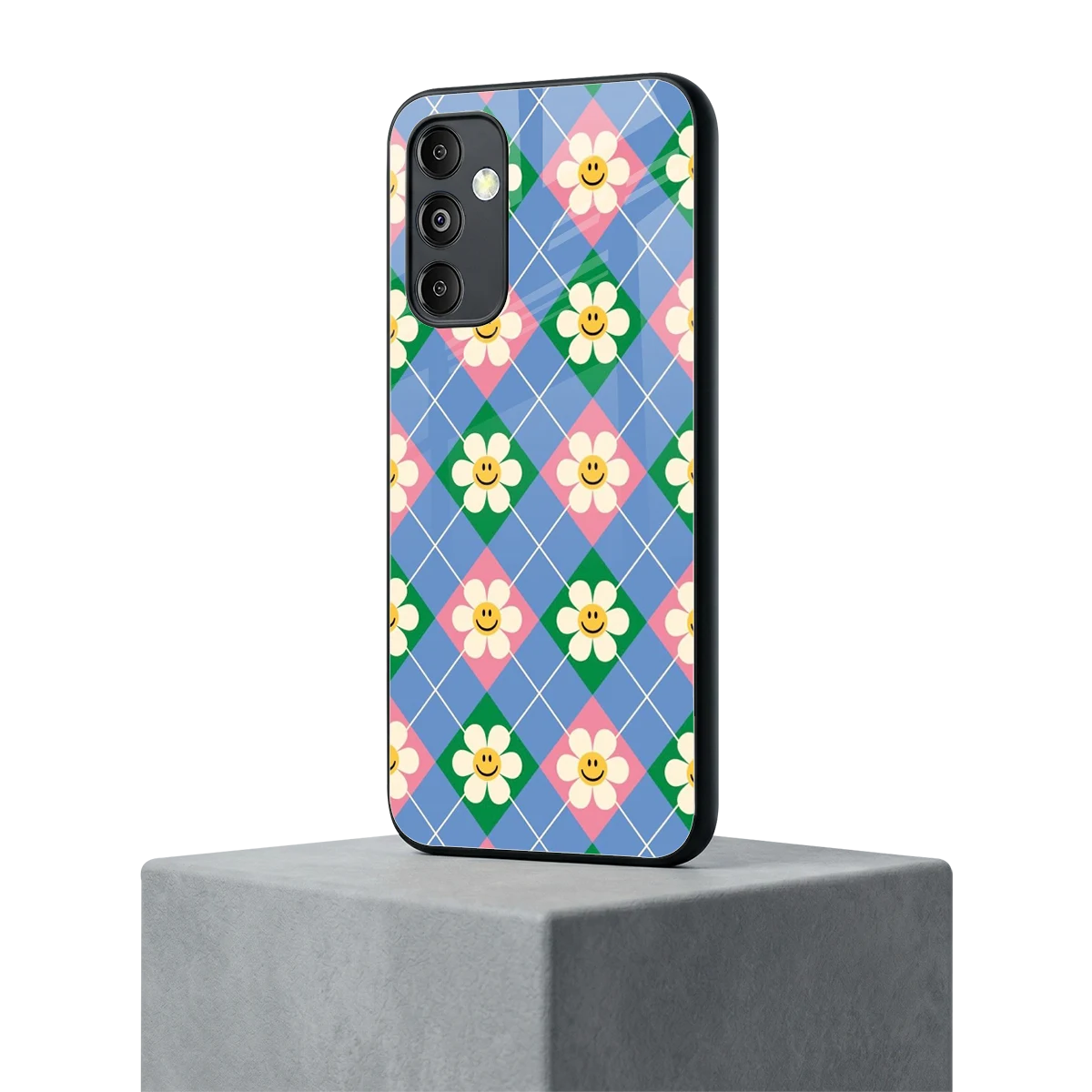 Joy Petals samsung galaxy m14 5g mobile cover | shockproof glass phone case
