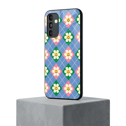 Joy Petals samsung galaxy m14 5g mobile cover | shockproof glass phone case