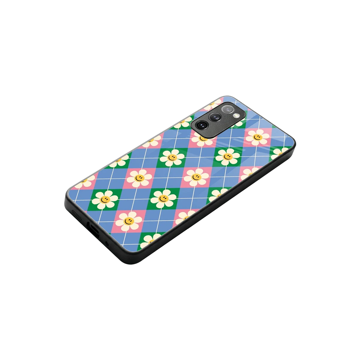 Joy Petals stylish phone case for samsung galaxy s20 fe | glossy glass and slim fit