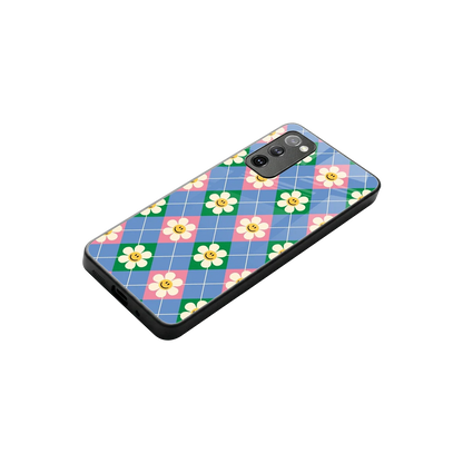 Joy Petals stylish phone case for samsung galaxy s20 fe | glossy glass and slim fit
