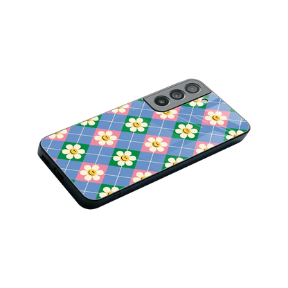 Joy Petals stylish phone case for samsung galaxy s22 | glossy glass and slim fit
