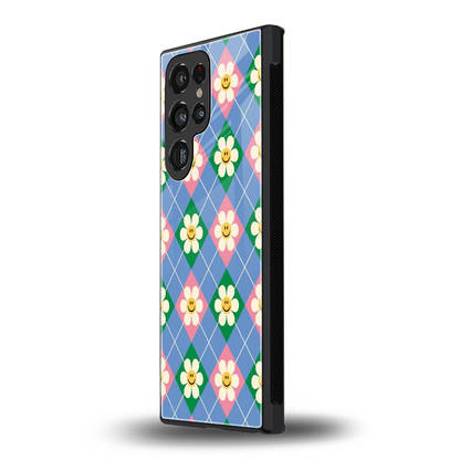 Joy Petals samsung galaxy s24 ultra mobile cover | shockproof glass phone case